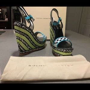 Sophia Webster Turq Wedge